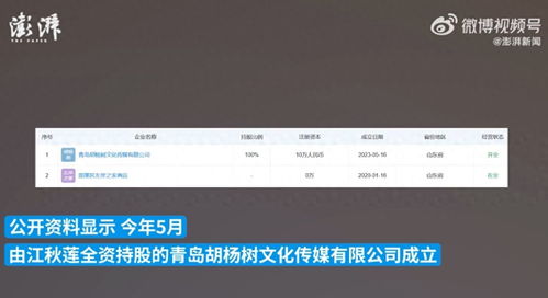 江歌媽媽成立傳媒公司，注資10萬進軍互聯(lián)網食品銷售